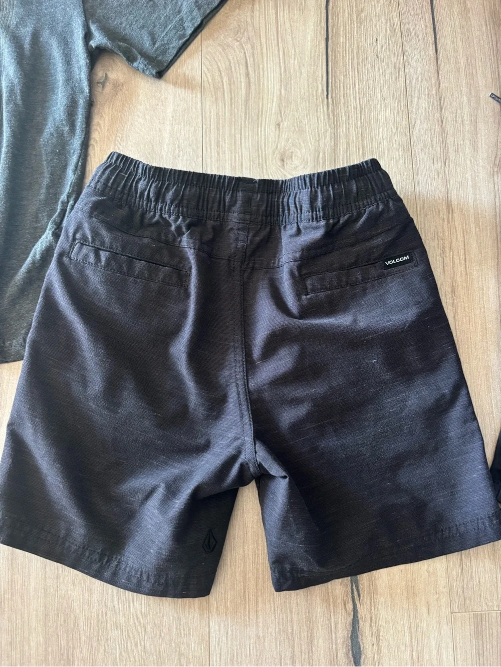 Volcom Boys Hybrid shorts with button down short sleeve.